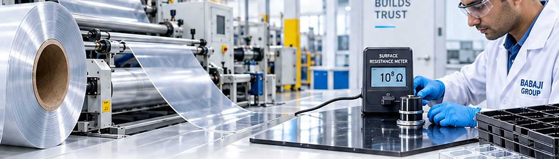 Sheet extrusion line and quality lab